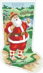 (image for) Golfing Santa Stocking